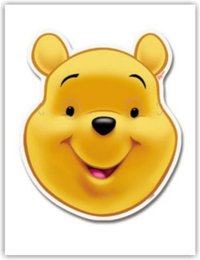 Máscara em Papel Winnie the Pooh