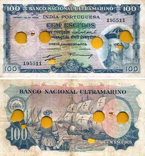 Ìndia Portuguesa - 100$00 1959 (# 43)