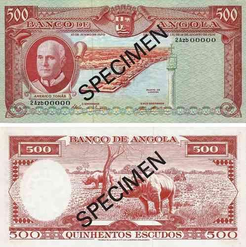Angola - 500$00 1970 (# 97s)