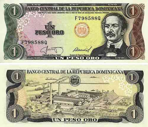 Rep. Dominicana - 1 Peso 1987 (# 126a)
