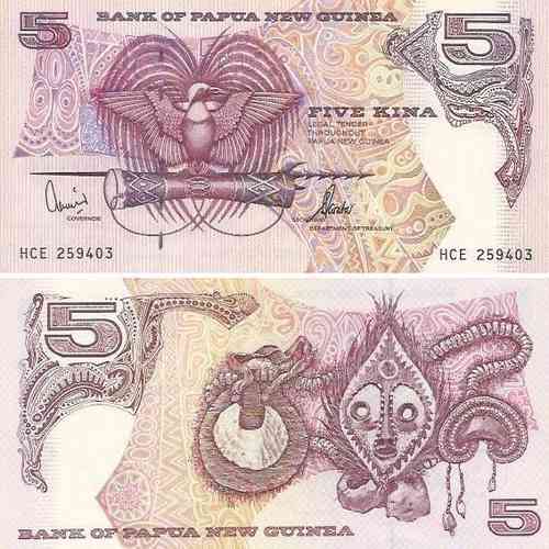 Papua N. Guine - 5 Kina 1992 (# 13d)