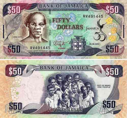 Jamaica - 50 Dolares 2012 (# 89)