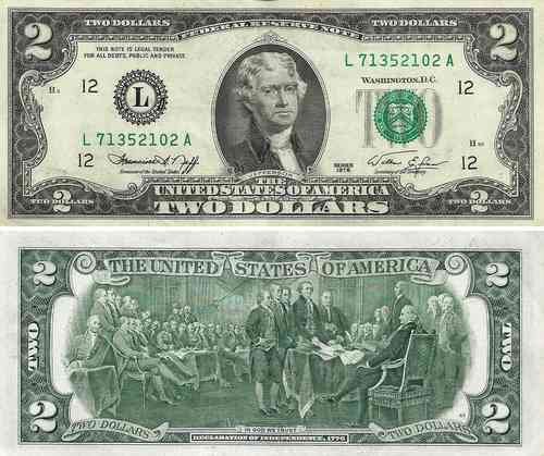 Usa - 2 Dolares 1976 (# 461)
