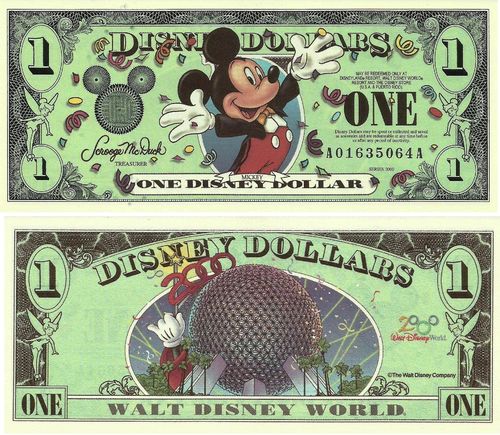 Usa - 1 Dolar 2000 (Pick# Nl) Disneyworld