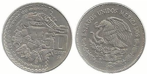 Mexico - 50 Pesos 1982 (Km# 490)