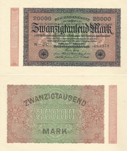Alemanha - 20000 Marcos 1923 (# 85b)