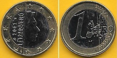 Luxemburgo - 1 Euro 2002 (Km# 81)