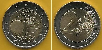 Luxemburgo  - 2 Euro 2007 (Km# 94) Tratado Roma
