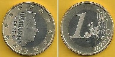 Luxemburgo - 1 Euro 2003 (Km# 81)