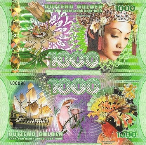 Indonésia - 1000 Gulden 2016 (# Nl)