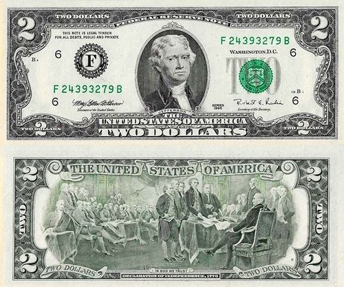 Usa - 2 Dolares 1995 (# 497g)