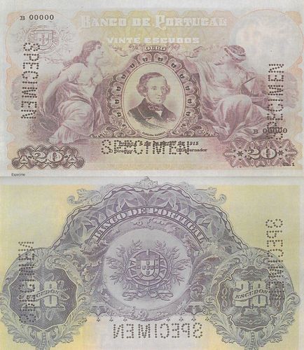 Portugal - 20$00 1915 (# NL)
