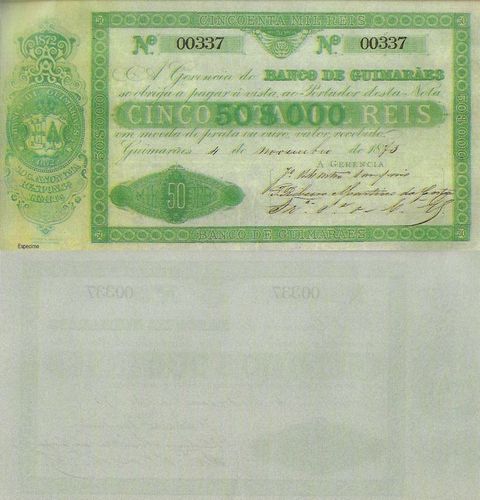 Portugal - 50$000 Reis 1873 (# NL)