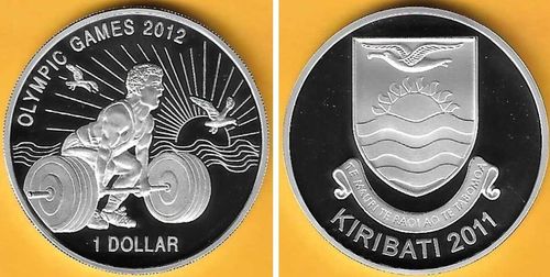 Kiribati - 1 Dolar 2011 (Km# 59) Jogos Olímpicos 2012