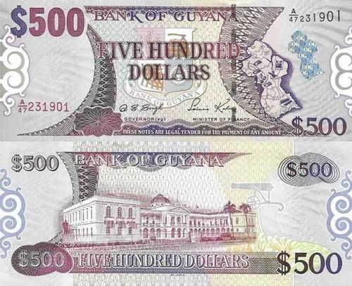 Guiana - 500 Dolares 2000 (# 34b)