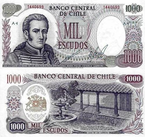 Chile - 1000 Escudos 1971 (# 146)
