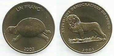 Congo - 1 Franco 2002 (Km# 81)